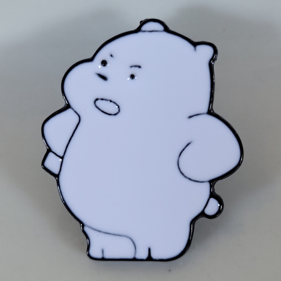 WE BARE BEARS Grumpy ICE BEAR Enamel Pin - Picture 9 of 9